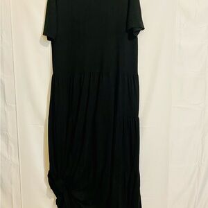 Women’s Plus Size 5XL Chic Black Maxi Dress